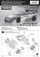 Kyosho Vauxhall BTCC Astra Coupe Instruction Manual