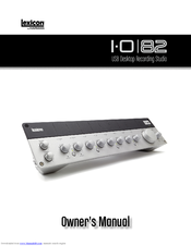 Lexicon I-O|82 Owner's Manual