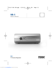 TERK Technologies VR-1 User Manual