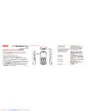 RCA VR5210 Quick Start Manual