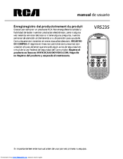 Rca VR5235 Manual De Usuario