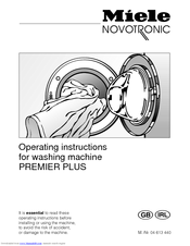 Miele Premier Plus Operating Instructions Manual