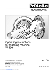 Miele W 526 Operating Manual