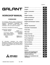 Mitsubishi Galant Workshop Manual