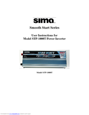 Sima STP-1000T User Instructions