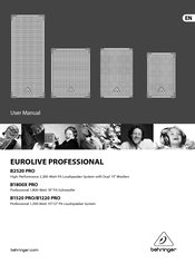 Behringer EUROLIVE PROFESSIONAL B2520 PRO User Manual
