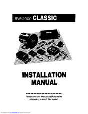 Black Widow BW-2000 CLASSIC Installation Manual