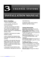 Black Widow BW 2800 Installation Manual