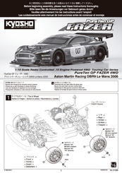 Kyosho Aston Martin Racing DBR9 Le Mans 2006 Instructions Manual