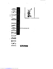 La Pavoni Grand romantica Instructions Manual