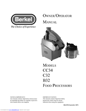 Berkel B32 Owner's/Operator's Manual