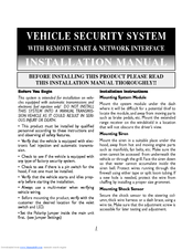 Black Widow Security 6150 Installation Manual