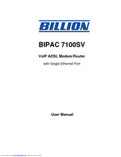 Billion BIPAC 7100SV User Manual