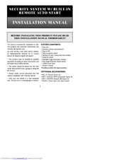 Black Widow Security BW RAS 135 Installation Manual