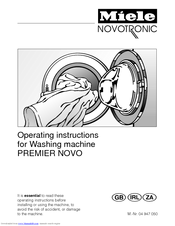 Miele Premier Novo Operating Instructions Manual