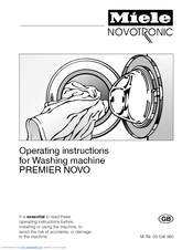 Miele Novotronic Premier Novo Operating Instructions Manual