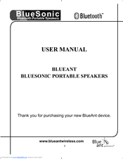 Blueant BLUESONIC User Manual