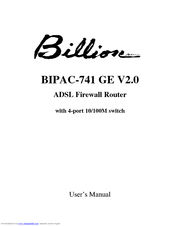 Billion BIPAC-741 GE V2.0 User Manual