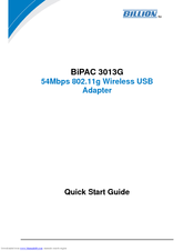 Billion BIPAC 3013G Quick Start Manual