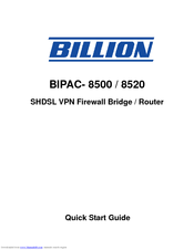 Billion BIPAC- 8520 Quick Start Manual