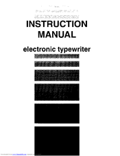 Nakajima AE-800 Instruction Manual