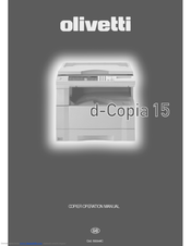 Olivetti d-Copia 15 Operation Manual