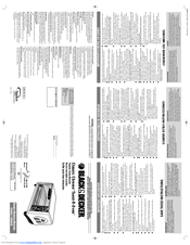 Black & Decker CLASSICCHROME TRO962 Manual