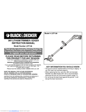Black & Decker LST136 Instruction Manual