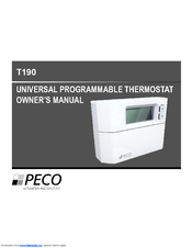 Peco T190 Owner's Manual