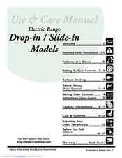 Frigidaire Slide-in series Use & Care Manual