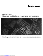 Lenovo Hardware Installation and Replacement Guide Hardware Manual