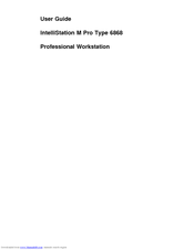 IBM 6868 - IntelliStation M - Pro User Manual