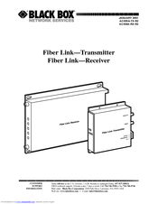 Black Box Fiber Link-Transmitter User Manual