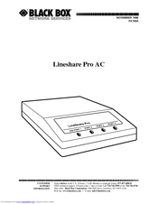 Black Box Lineshare Pro AC FX150A User Manual