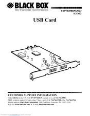 Black Box IC136C User Manual