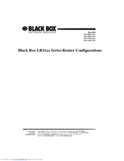 Black Box LR1112A-T1/E1 User Manual