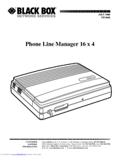 Black Box FX160A User Manual