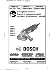 Bosch 1811PSD Operating/s Operating/Safety Instructions Manual