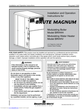 Bradford White BRHHV Installation And Operation Manual