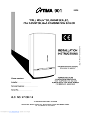 Ferroli Optima 901 Installation Instructions Manual