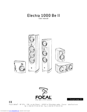 Focal ELECTRA BERYLLIUM 1000 BE User Manual