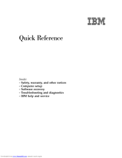Lenovo NetVista A40 Quick Reference