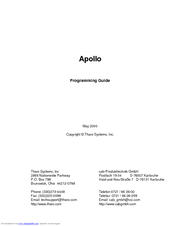 Tharo Systems Apollo Programming Manual