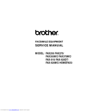 Brother FAX 355MC Service Manual