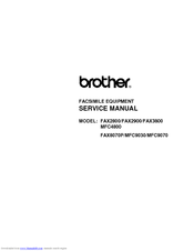 Brother FAX-2900 Service Manual