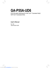 Gigabyte GA-P55A-UD6 User Manual
