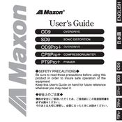 Maxon PT9Pro+ Manual
