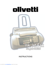 Olivetti Fax_Lab 126 Instructions Manual