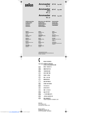 Braun Aromaster KF 47 Use Instructions