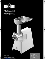 Braun Multiquick 3 G 1300 Manual